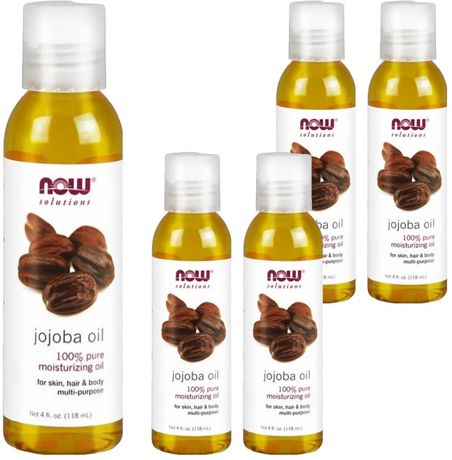 NOW Foods 純荷荷巴保濕油, 118ml, 5瓶