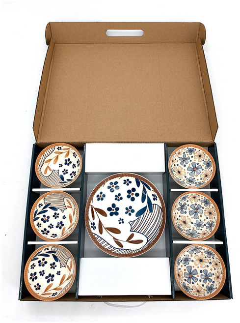 松村窯 日式簡約6碗2盤 UP-A0362, 日式簡約 多色, 飯碗 + 餐盤, 1組