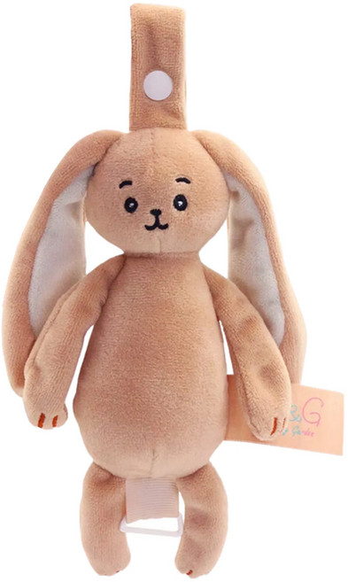Baby Garden 安撫奶嘴娃娃霸王 兔兔, 棕色, 1個
