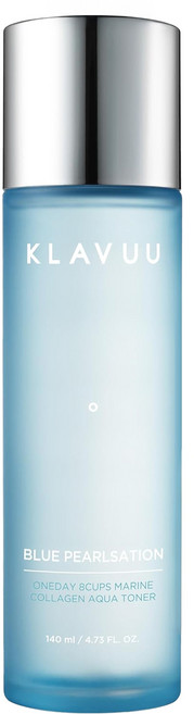 KLAVUU 克拉優 藍珍珠 八杯海洋膠原水潤爽膚水, 140ml, 1瓶