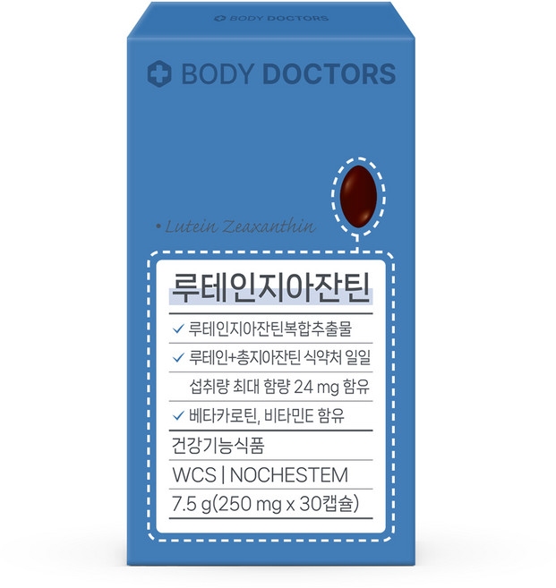 바디닥터스 루테인 지아잔틴, 30정, 1개