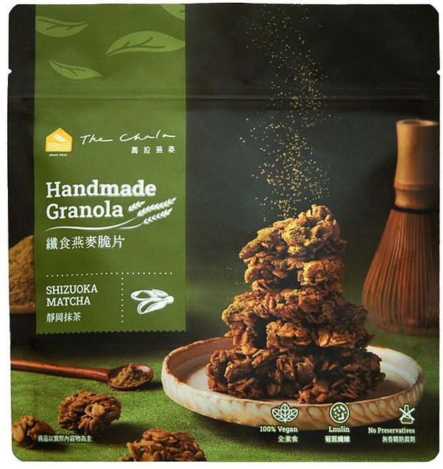 The Chala 蕎拉燕麥 纖食燕麥脆片 靜岡抹茶, 150g, 1包
