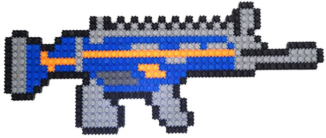 디폼블럭 칼 총 만들기 세트, 36, 1개