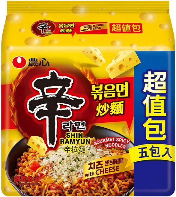 NONGSHIM 農心 辛炒麵 起司風味, 5包