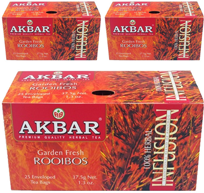 아크바 루이보스 허브차, 1.5g, 25개입, 3개