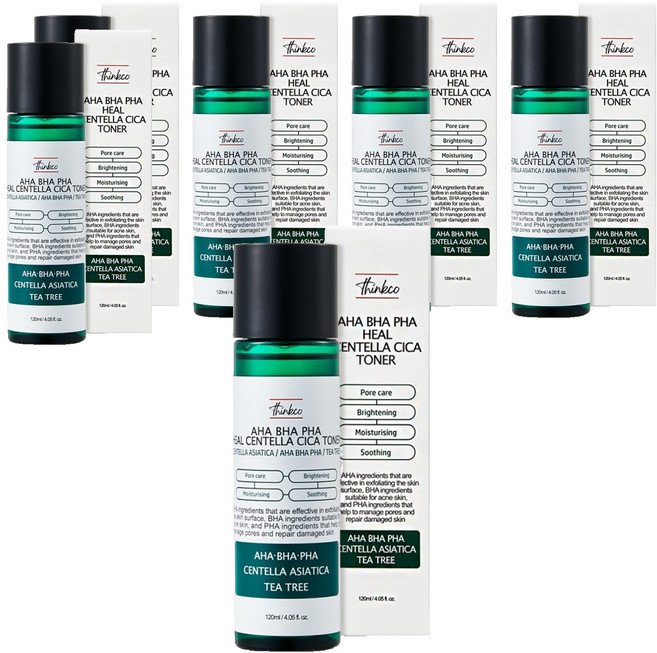 띵코 아하바하파하 힐 센텔라 시카 토너, 120ml, 6개