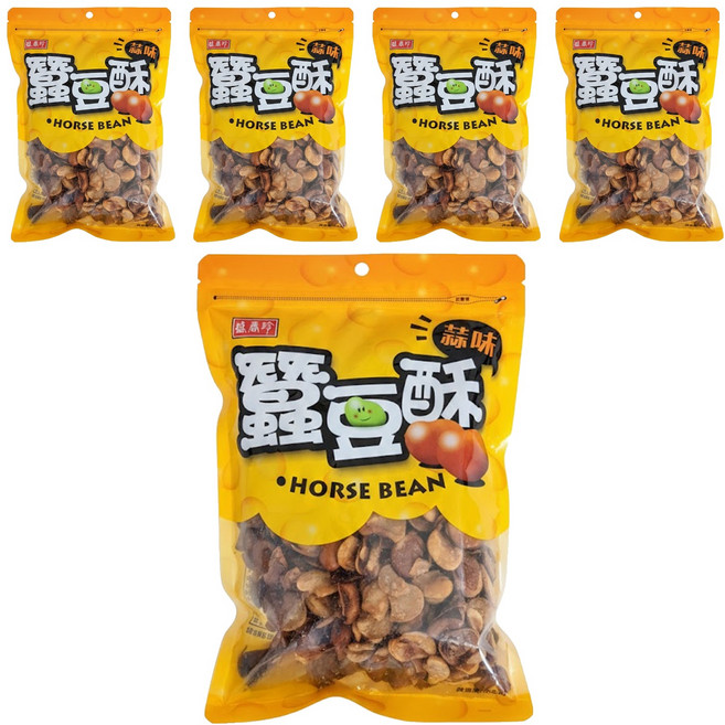 盛香珍 蠶豆酥 蒜味, 250g, 5包