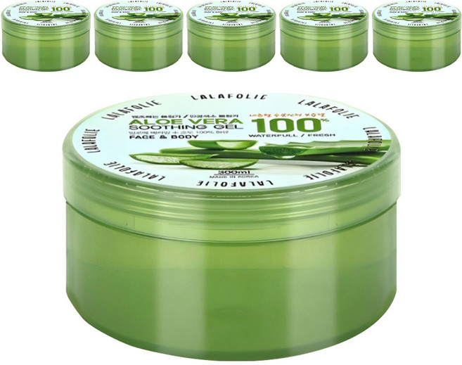 라라폴리 알로에베라 100% 수딩젤, 300ml, 6개