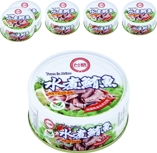 台糖 水煮鮪魚, 150g, 6罐
