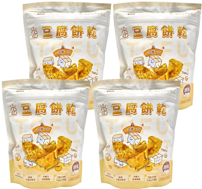 正經人 豆腐餅乾 原味, 150g, 4包