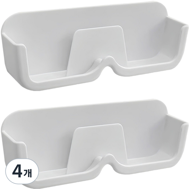 뉴토피아 벽 부착 안경 보관함, 화이트, 4개