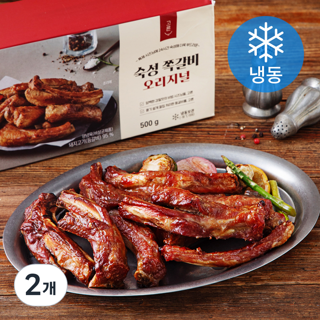 고른 숙성 쪽갈비 오리지널 (냉동), 500g, 2개