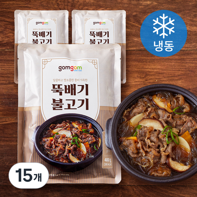 곰곰 뚝배기 불고기 (냉동), 400g, 15개
