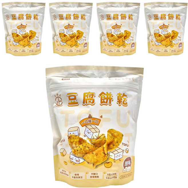 正經人 豆腐餅乾 原味, 150g, 5包