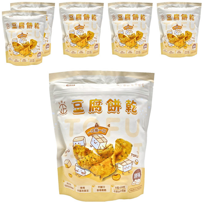 正經人 豆腐餅乾 原味, 150g, 6包