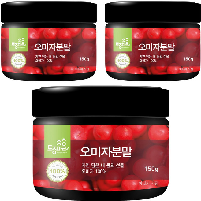 토종마을 오미자분말, 3개, 150g