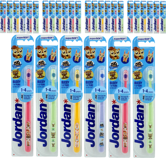 조르단 버디1 유아 칫솔, 랜덤 발송, 1개입, 30개