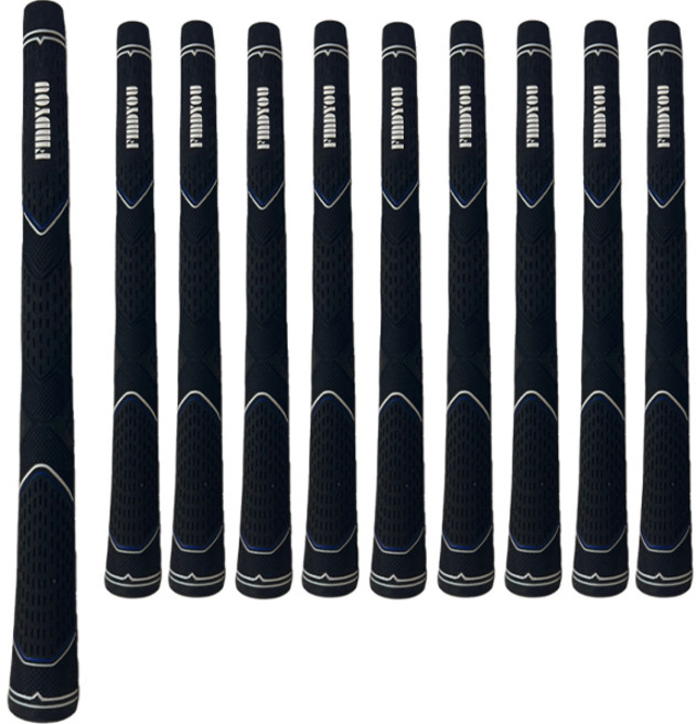 파인듀 골프그립 10p, 블랙 + 네이비, 10개