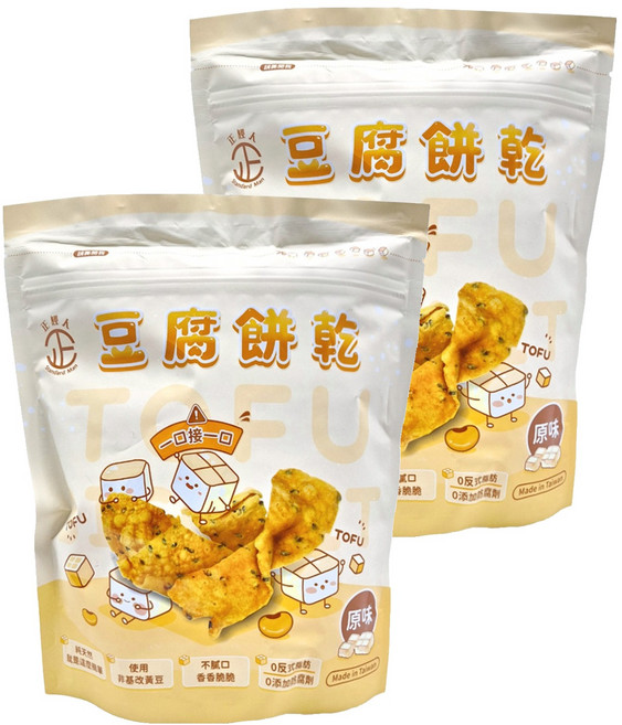 正經人 豆腐餅乾 原味, 150g, 2包