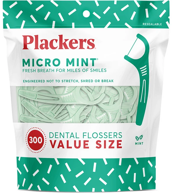 플랙커스 마이크로 민트 치실, 8cm, 300개입, 1개 - 쿠팡