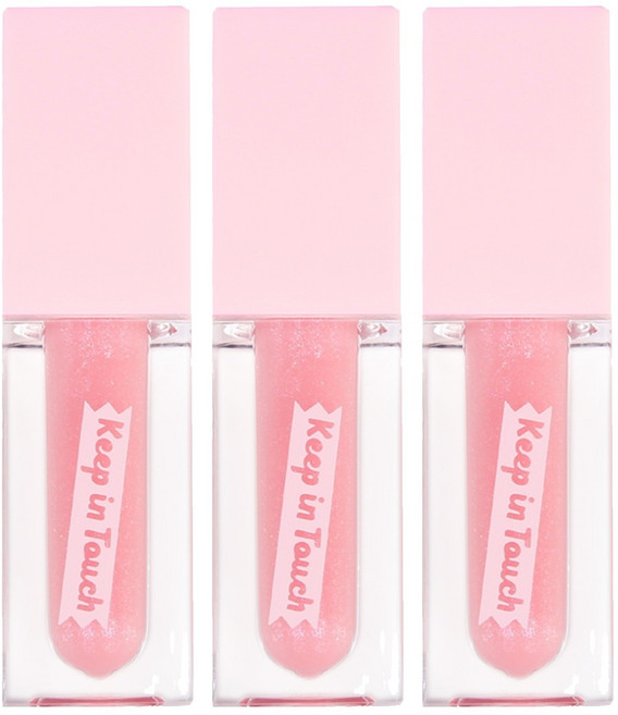 [비건뷰티] 키핀터치 젤리 립 플럼퍼 틴트, 스파클링에이드, 3개