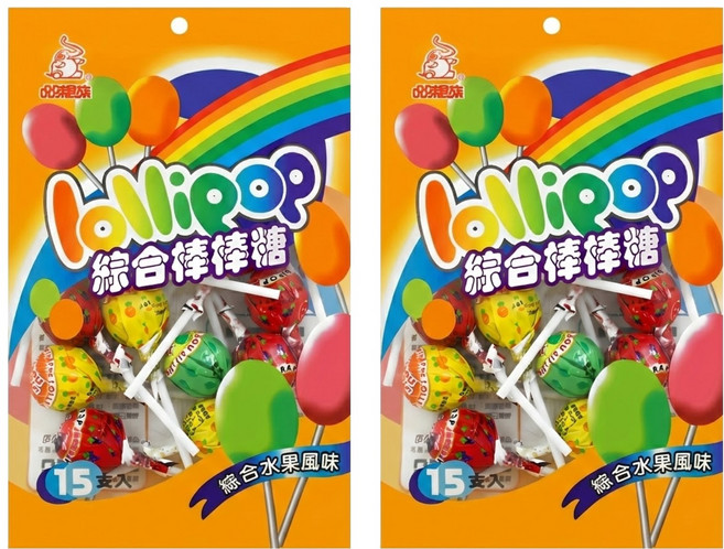 品味食族 嘉禾牌 綜合棒棒糖, 210g, 2袋