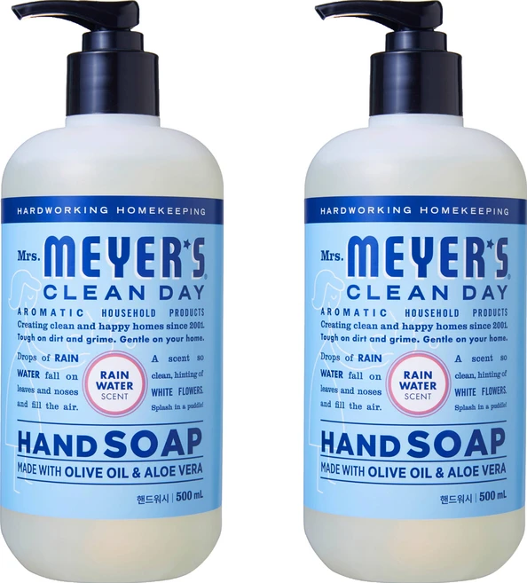 미세스마이어스클린데이 핸드워시 레인워터향, 2개, 500ml - 쿠팡