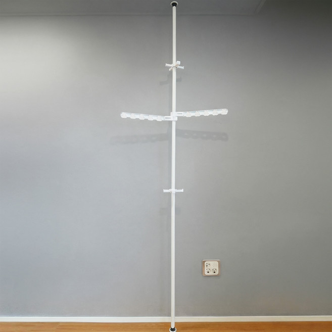 Kamsungnamja 章魚掛架 折疊式頂天立地衣架, 白色