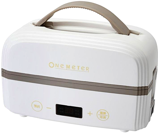 ONe-MeTeR 微電腦智能定時蒸煮飯盒 24 x 12.2 x 15.2cm, ONJ-30021MI, 象牙白, 1個