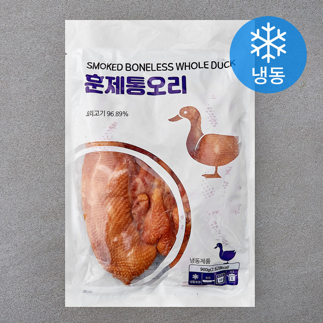 랜시 훈제 통오리 (냉동), 900g, 1개
