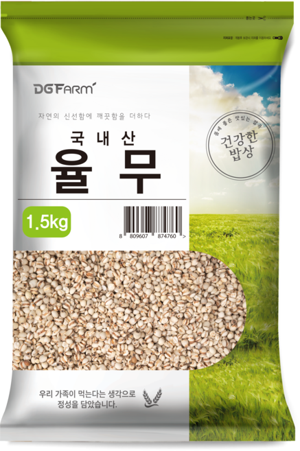 건강한밥상 국산 율무, 1.5kg, 1개