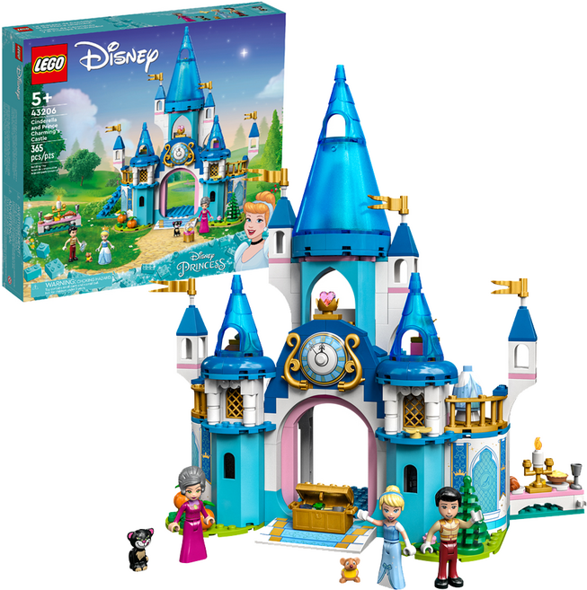 LEGO 43206 迪士尼系列, 灰姑娘和白馬王子的城堡 Cinderella and Prince Charming's Castle, 1盒