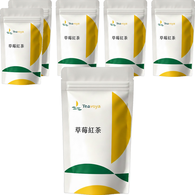 Teavoya 嘉柏茶業 草莓紅茶, 3g, 6袋, 15包