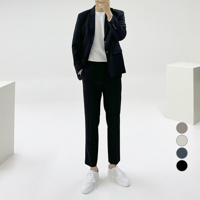 아도르클래식 남성용 로아이 캐주얼 정장 세트