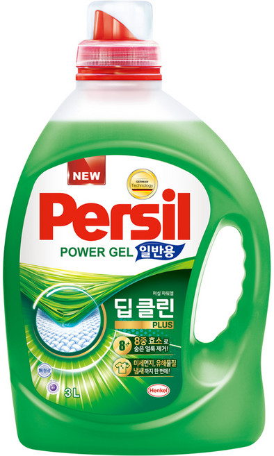퍼실 파워젤 딥클린 플러스 일반용 액상세제 본품, 3L, 1개