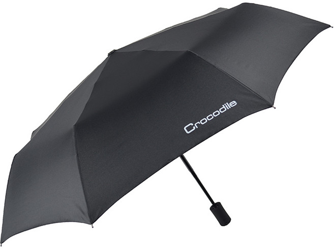 크로커다일 3단 심플 무지 전자동 우산