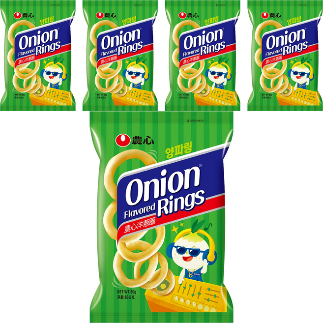 NONGSHIM 農心 洋蔥圈 原味, 80g, 5包