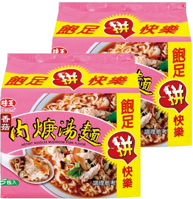 味王 香菇肉羹湯麵 87g, 10包