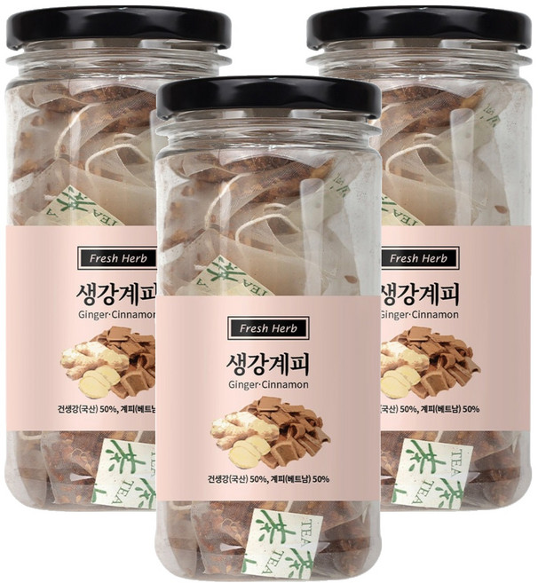 신선약초 생강계피차 삼각티백, 20개입, 3개