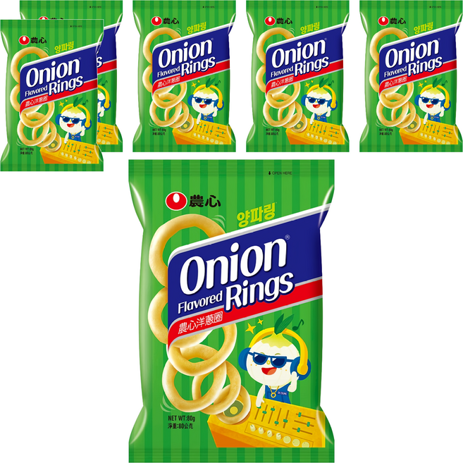 NONGSHIM 農心 洋蔥圈 原味, 80g, 6包
