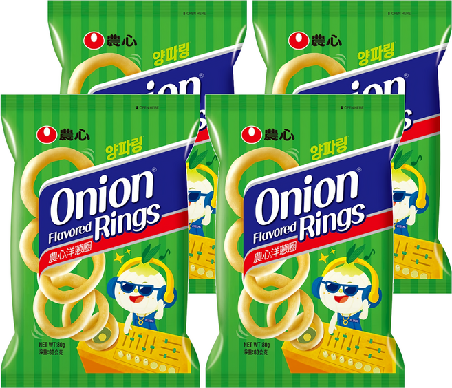 NONGSHIM 農心 洋蔥圈 原味, 80g, 4包