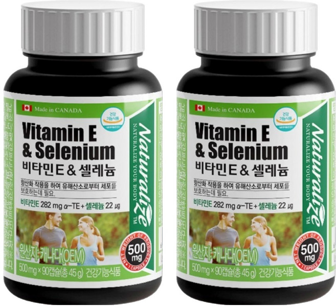 네추럴라이즈 비타민E 앤 셀레늄, 90정, 2개