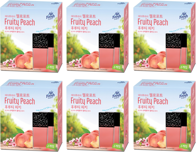 에어후레쉬 젤로포트 방향제, 120g, 12개, 후루티