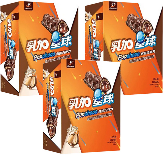 77 乳加 乳加星球 花生可可, 456g, 3盒