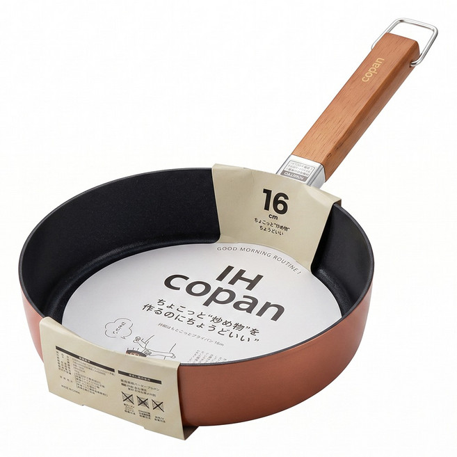 CB JAPAN COPAN系列 16cm IH爐迷你不沾平底鍋 蕃茄紅 早餐煎鍋 牛奶鍋 露營鍋具 1個