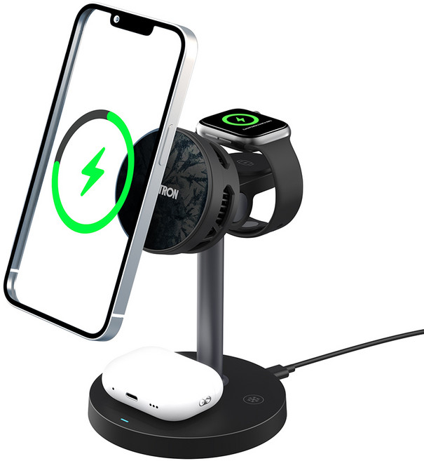 조이트론 3in1 쿨링 맥세이프 무선 충전기, 1개