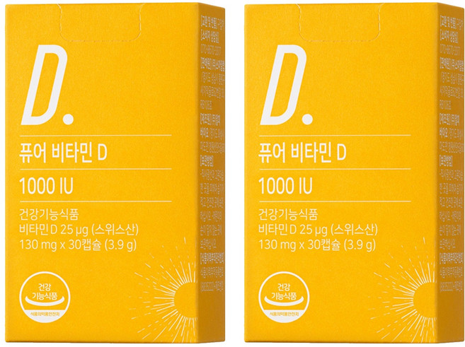 뉴트리모어 퓨어 비타민 D 1000 IU 3.9g, 30정, 2개
