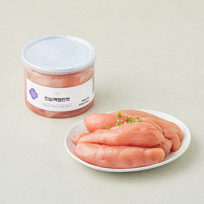 진심젓갈 백명란젓, 1개, 400g