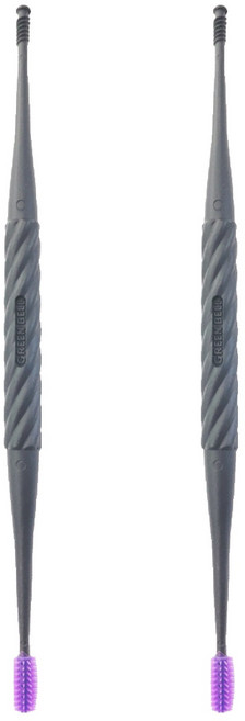 GREEN BELL 綠鐘 雙頭挖耳棒 G2191 紫色, 2支, 1入