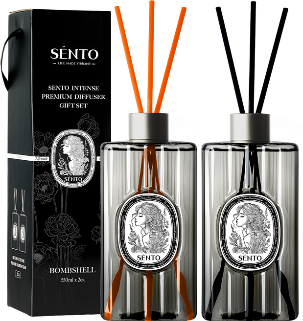 센토 인텐스 프리미엄 대용량 디퓨저, 밤쉘, 550ml, 2개